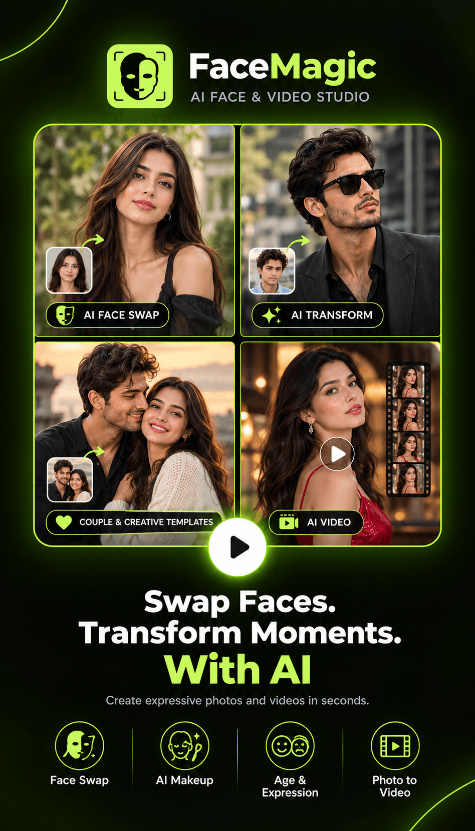 Face Swap & AI Video Generator