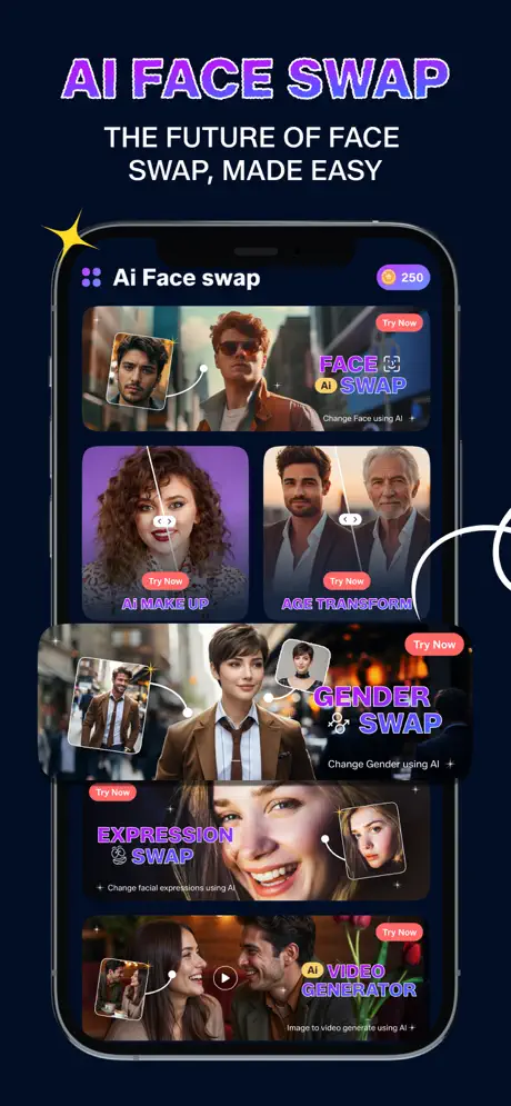 FaceMagic AI face swap app screenshot