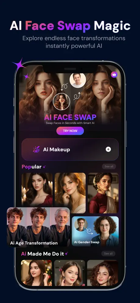 Face Swap AI Video Generator app screenshot
